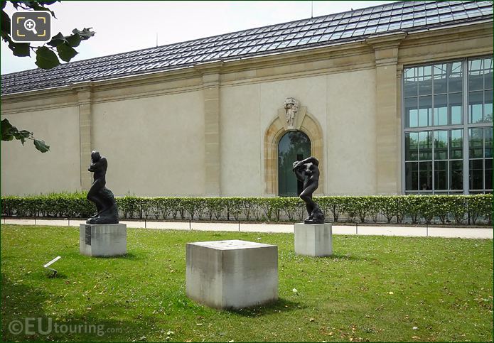 Terrasse de l'Orangerie garden with bronze Eve statue 
