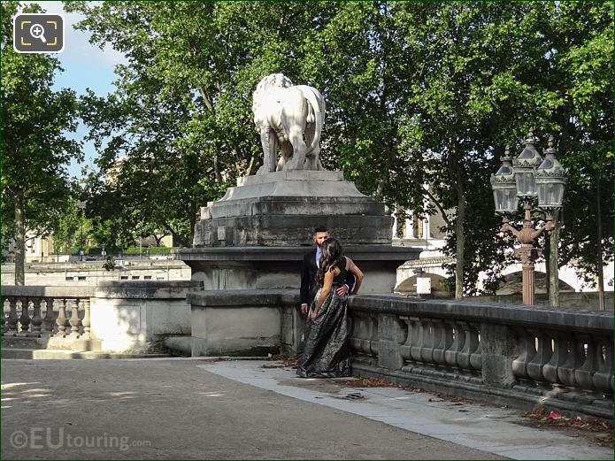 Lion statue, Terrasse de l'Orangerie, Jardin des Tuileries