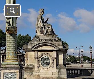 City of Marseille statue in Place de la Concorde, Paris
