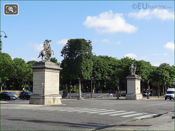 North and South Horse of Marly statues at Place de la Concorde