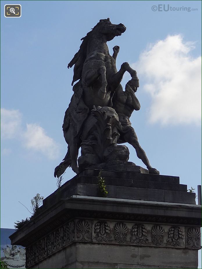 Horse Restrained by a Groom statue