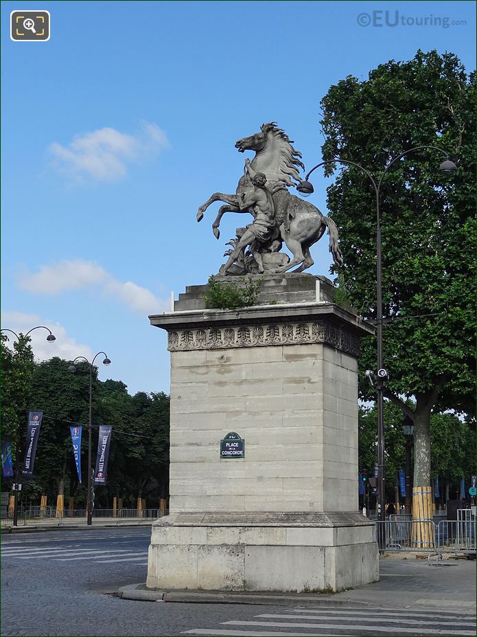 South side Horse of Marly statue, Place de la Concorde, Paris