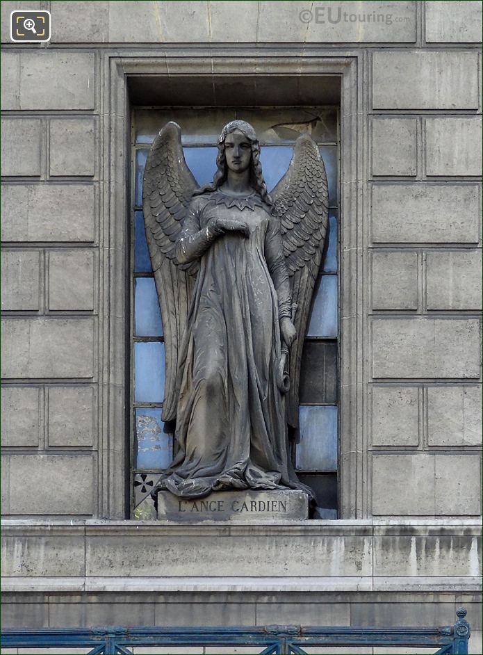 L'Ange Gardien statue, Eglise de la Madeleine, Paris