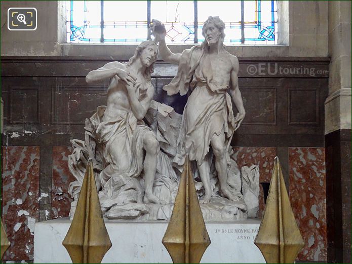 Baptism of Jesus statue, Saint-Jean-Baptiste Chapel, Eglise Saint-Roch