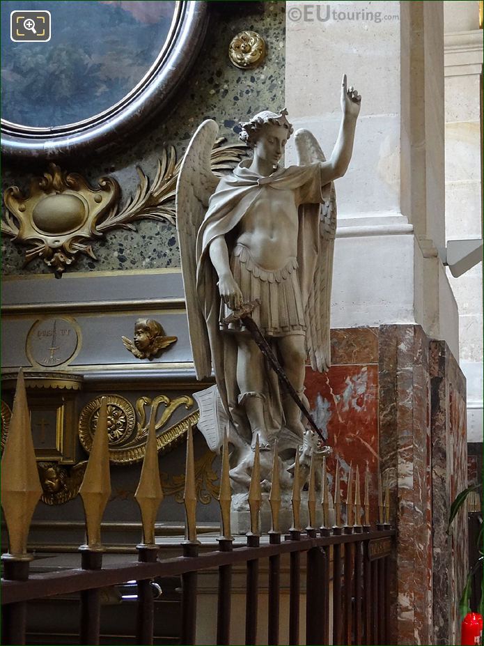 Saint Michael statue, Eglise Saint-Roch, Paris