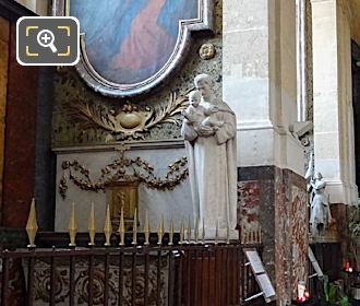 Chapelle de Saint Joseph with the Saint Joseph statue holding baby Jesus