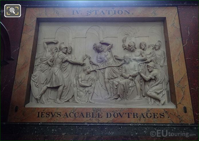 Jesus Accable d'Outrages sculpture in Chapelle Saint Francois de Sales