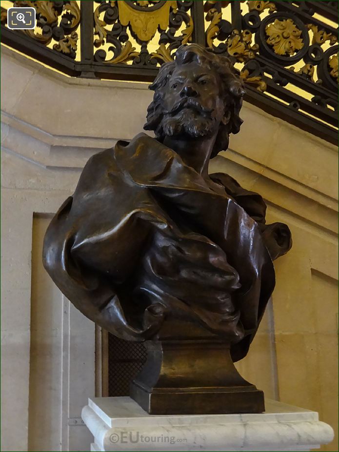 Jean Mounet-Sully bronze bust, Comedie Francaise, Paris