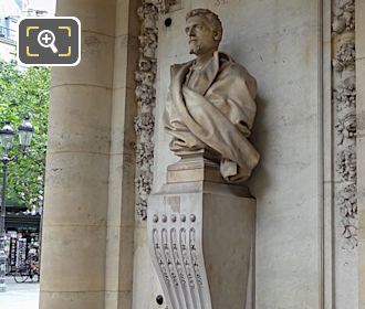 Left side of Gustave Larroumet Monument at Palais Royal, Paris