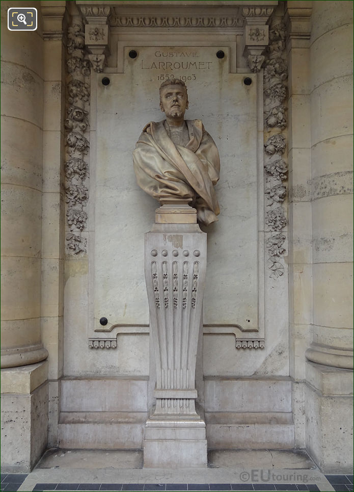 Gustave Larroumet bust statue, Palais Royal, Paris