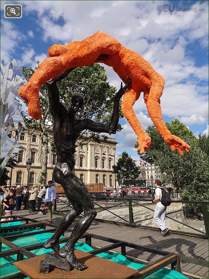 Pont des Arts 2016 sculpture Go Away, Go Away, My Sweet Satan