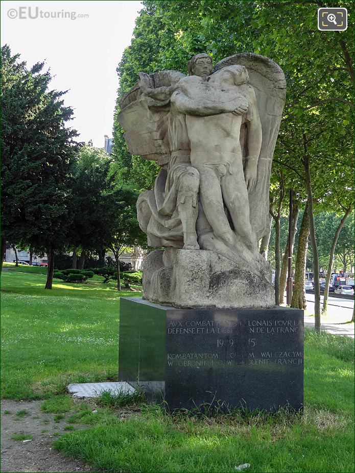 Monument to Polish Fighters 1939 - 1945 Place Varsovie Paris