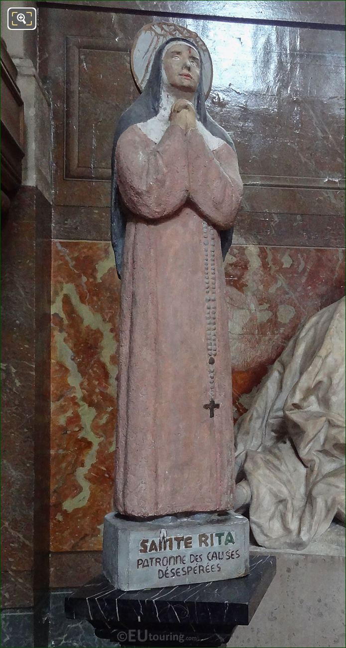 Sainte Rita de Cascia statue, Chapelle Saint-Nicolas, Eglise Saint-Roch