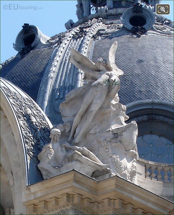 Statues on the Petit Palais in Paris
