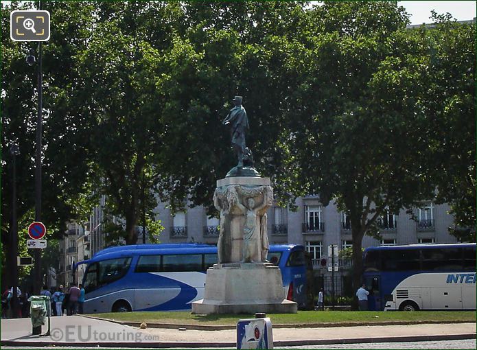 Bronze Joseph Simon Gallieni statue in Paris