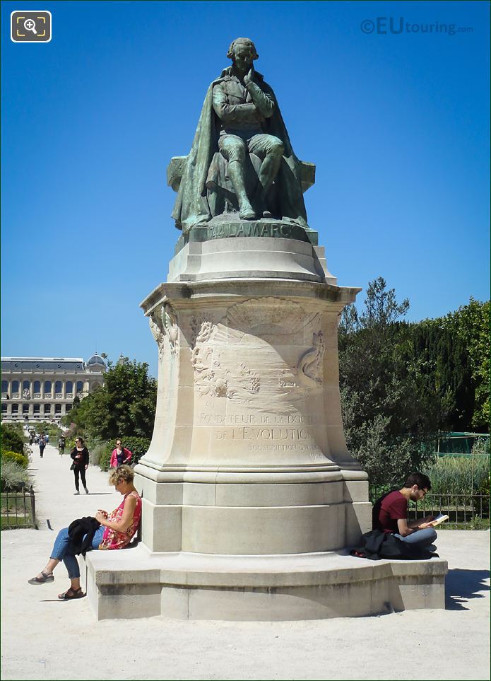 Jean Baptiste Lamarck statue Jardin des Plantes