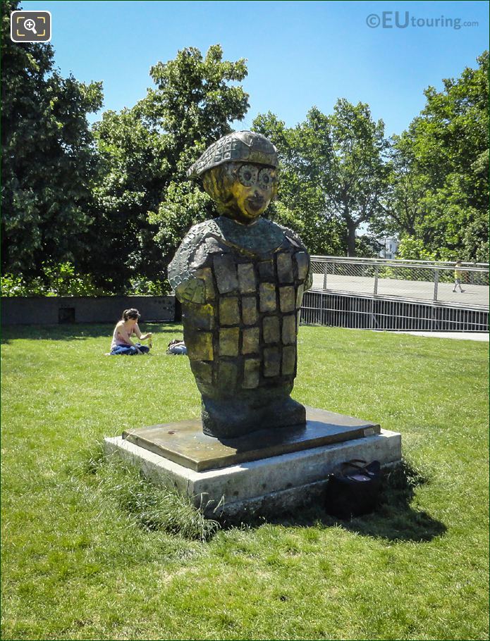 Jean-Baptiste the Monegasque statue in Parc de Bercy