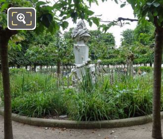 Jardin des Tuileries Garden with Charles Perrault monument