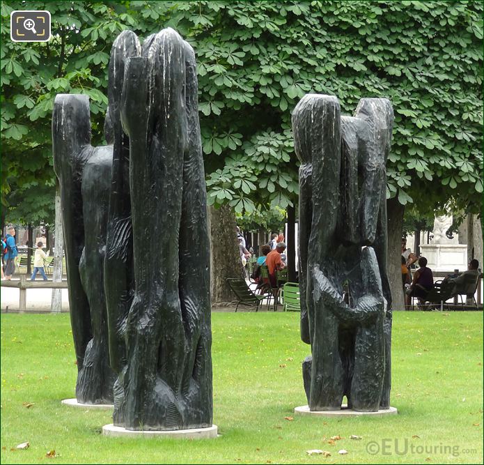 Tuileries modern art sculptures Personnage III