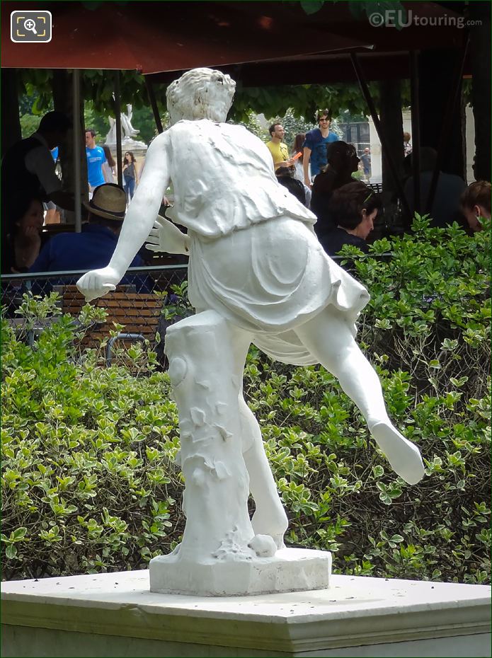Back of Atalante statue Jardin des Tuileries