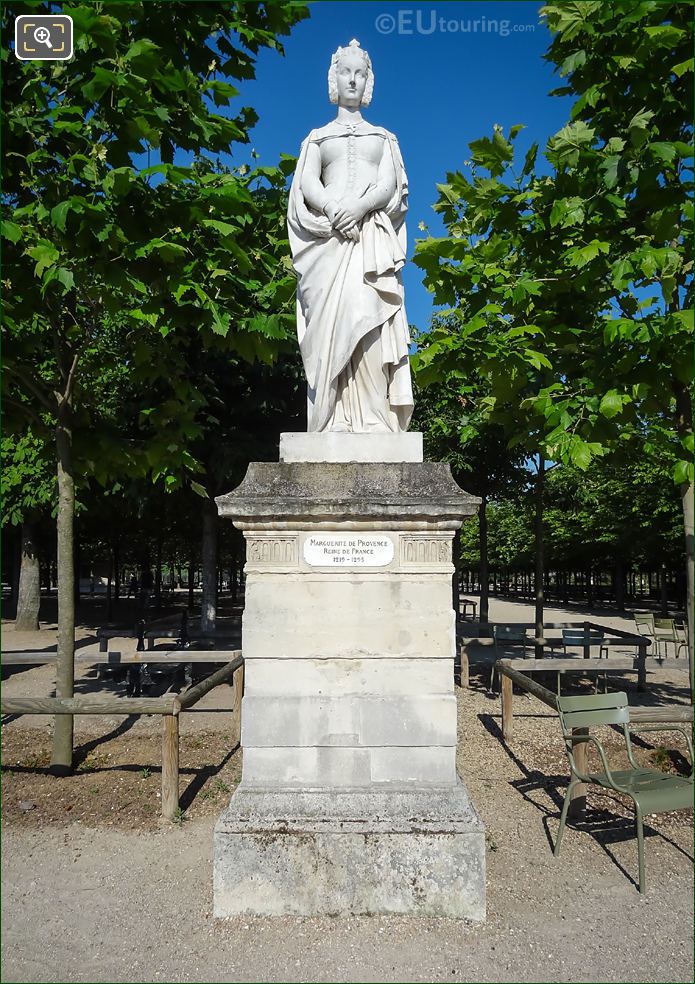 Marguerite de Provence statue at Jardin du Luxembourg