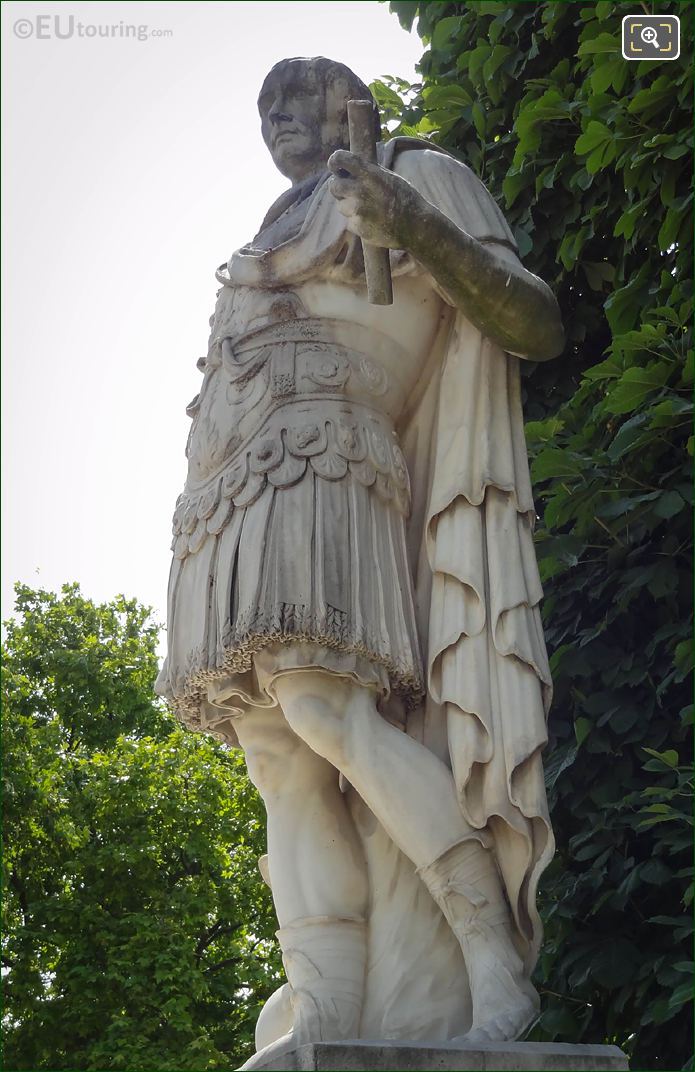 Front and LHS of Julius Caesar statue