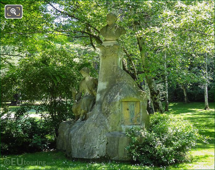 Ferdinand Fabre monument at Jardin du Luxembourg