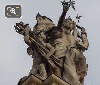 RHS La Paix statue on the Grand Palais