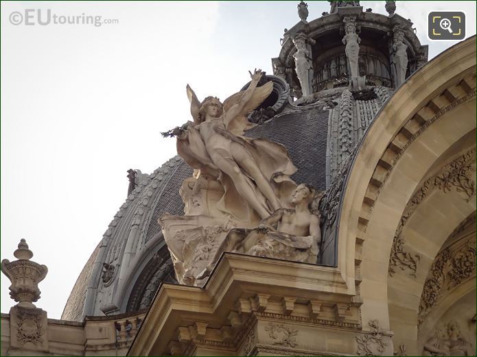 Le Genie de la peinture statue Petit Palais western roofline