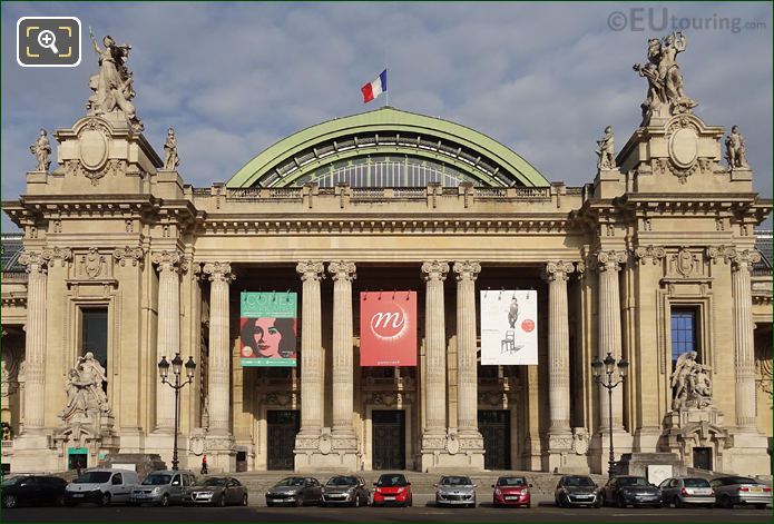 East Facade of Grand Palais and La Paix statue