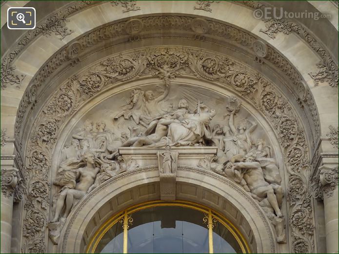 La ville de Paris entouree des Muses sculpture by Jean Injalbert