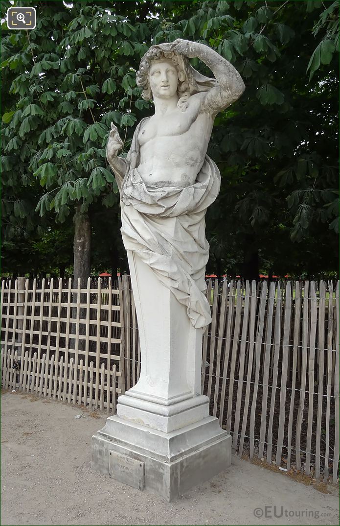 Tuileries Gardens God of the Seasons statue Vertumne