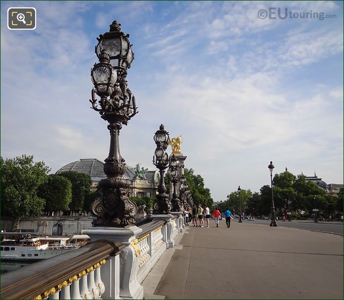 Pont Alexandre III Art Nouveau lamp posts