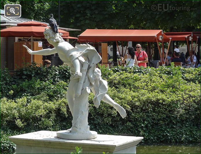 Back of Apollo statue Jardin des Tuileries