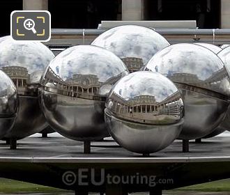 Mirror Ball Fountain by Belgium artist Pol Bury