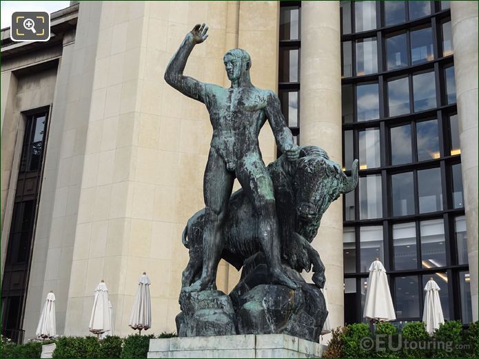 Palais Chaillot statue called Hercules and the Bull