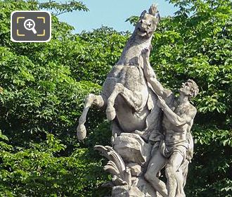 Horse of Marly and Groom statue in Paris