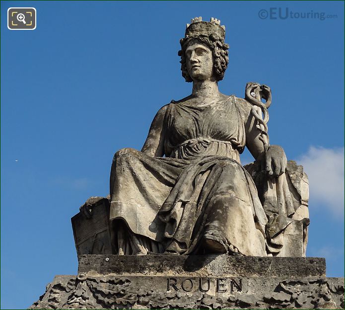 City of Rouen statue by Jean-Pierre Cortot