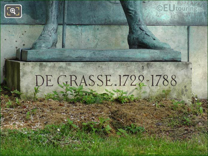 De Grasse inscription statue base