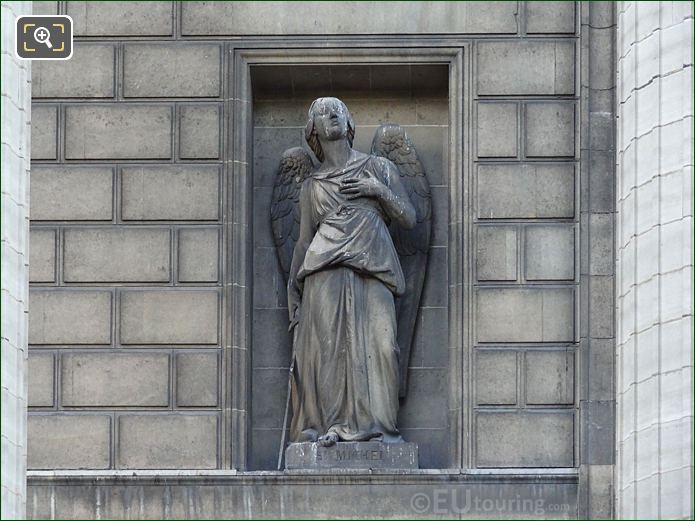 Saint Michel statue, Eglise de la Madeleine, Paris