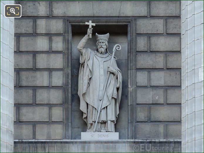 Saint Denis statue, Eglise de la Madeleine, Paris