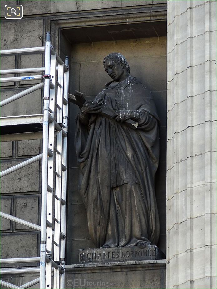 Saint Charles de Borromee statue by Francois Jouffroy