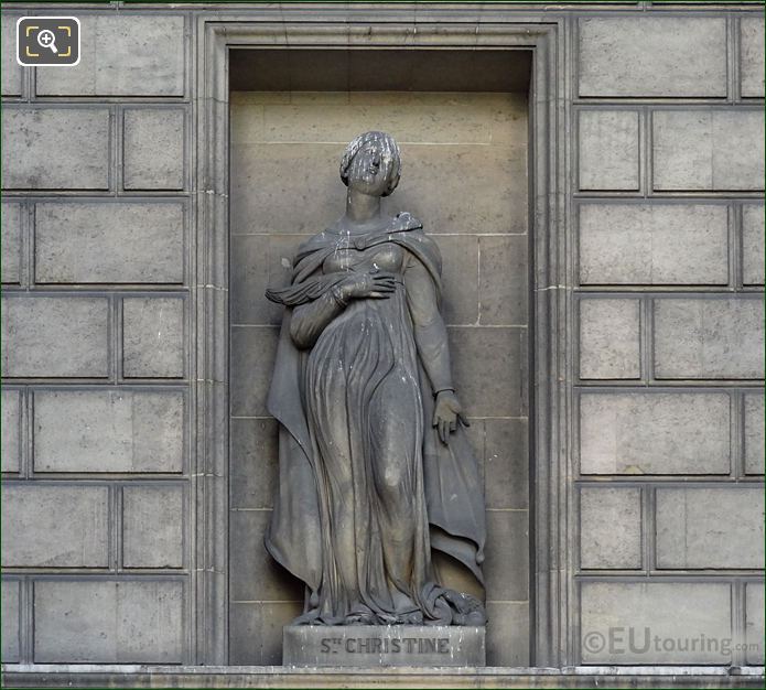 Saint Christine statue, Eglise de la Madeleine, Paris