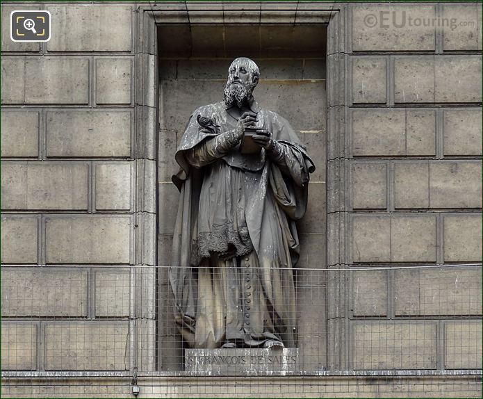 Saint Francois de Sales statue, Eglise de la Madeleine, Paris
