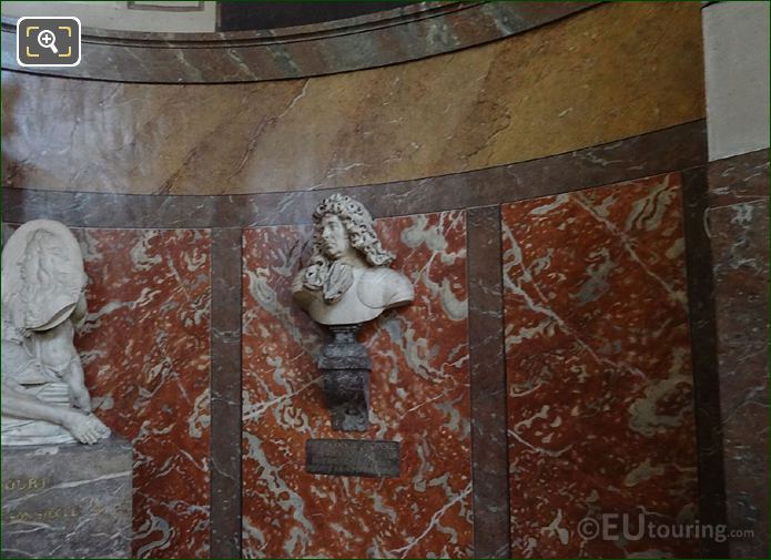 Francois de Crequy bust inside Chapelle des Monuments area