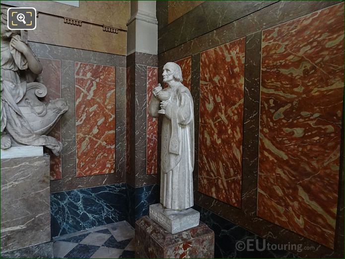 Chapelle Saint-Etienne with Saint Jean Vianney Cure d'Ars statue