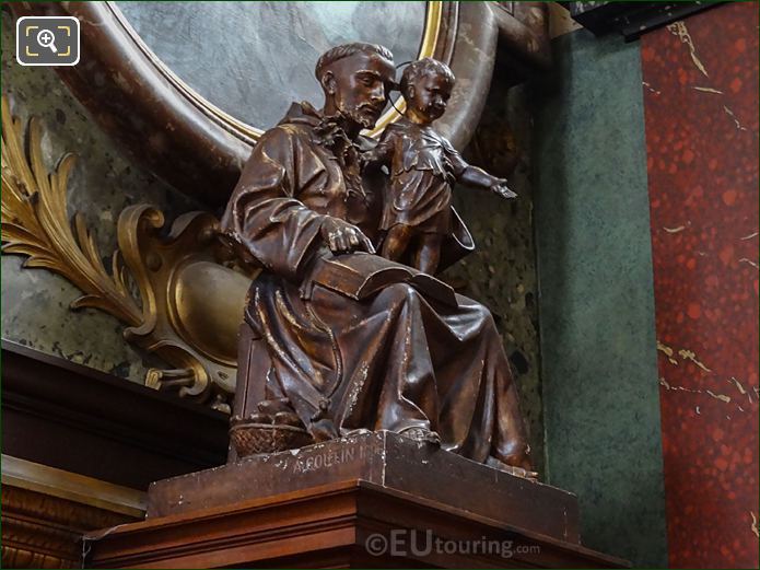 Saint Anthony of Padua statue by French artist Auguste Coutin