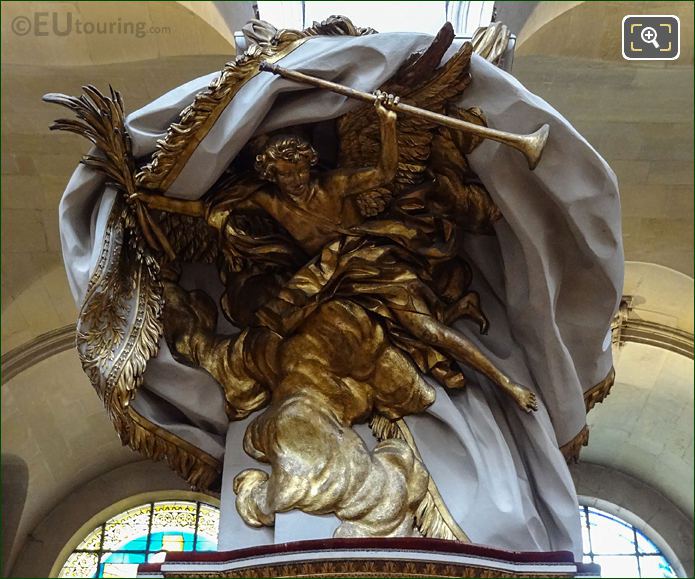 Gilded L'Abat-son sculpture, Eglise Saint-Roch, Paris