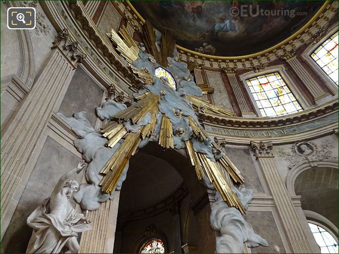 Eglise Saint-Roch gilded sculpture Divine Glory