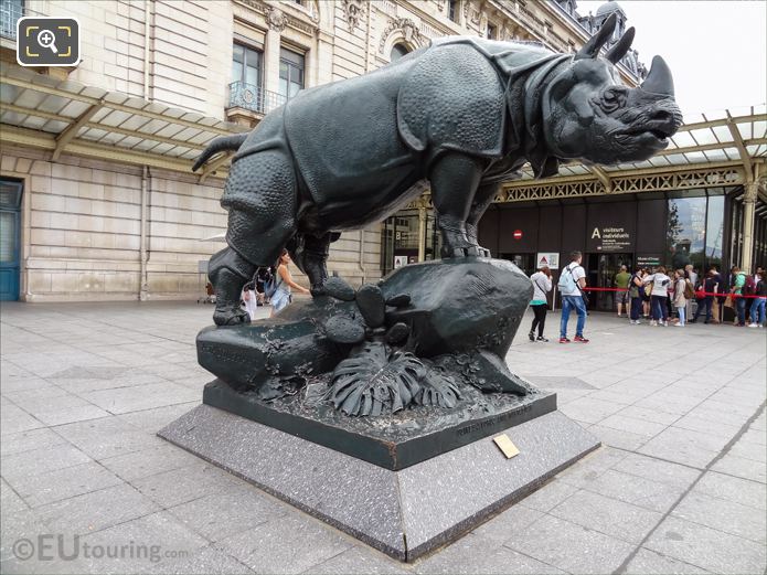 Rhinoceros statue, Musee d'Orsay, Paris